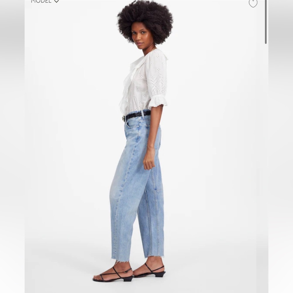 Madewell The Darted Barrel-Leg Jean
Edmonson WashRigid NWT SZ‎ 32 - Picture 3 of 13